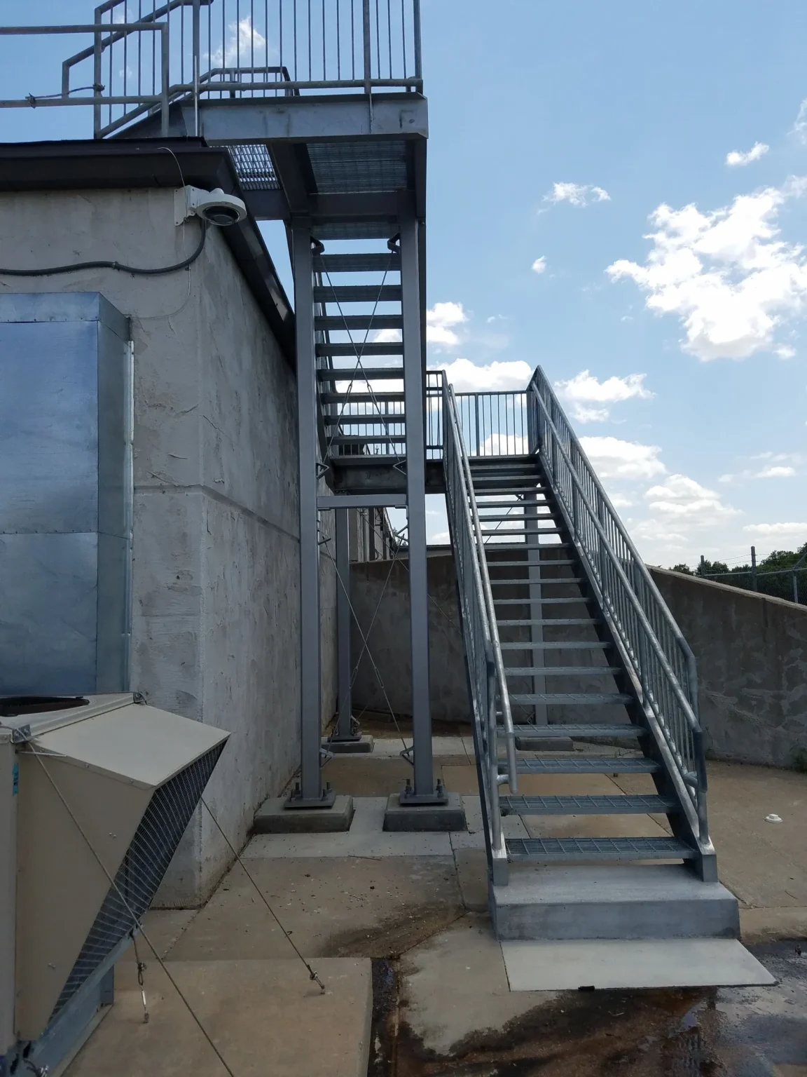 Exterior Galvanized Steel Stairs