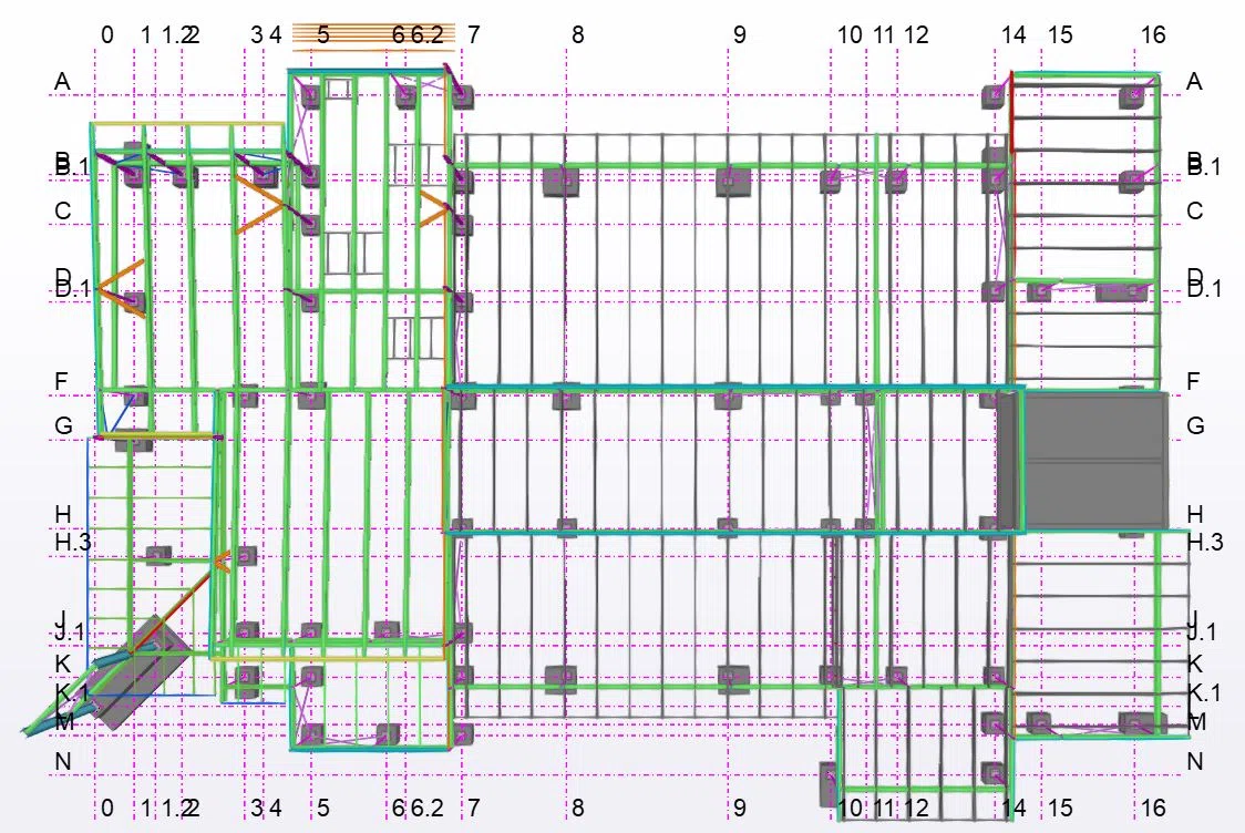 Garden City Optometrist Structural Steel BIM Model 1