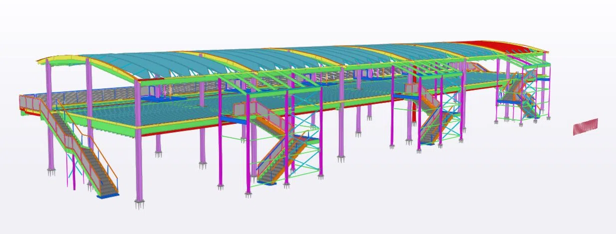 Hedge Hollow Building B Structural Steel BIM Model