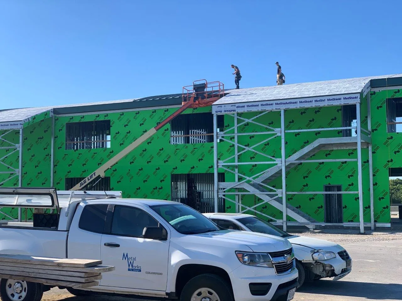 Hedge Hollow Racetrack Building A – Exterior Progress 1