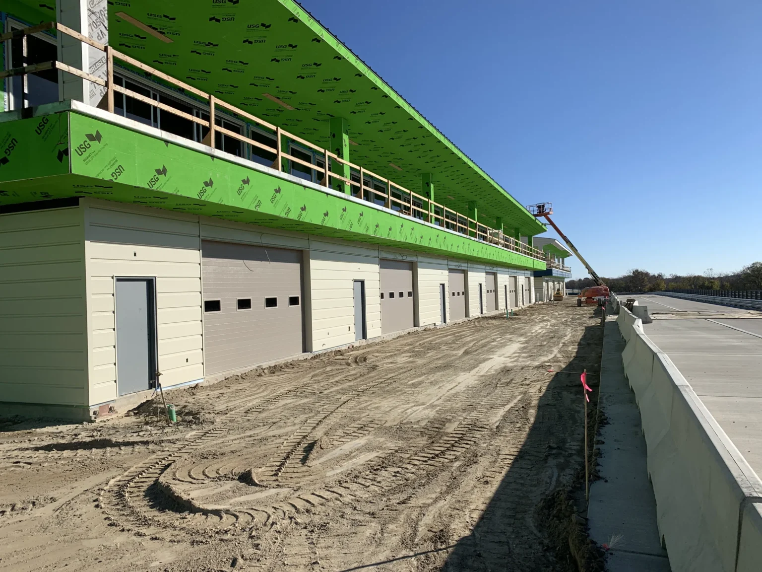 Hedge Hollow Racetrack Building A – Exterior Progress 4