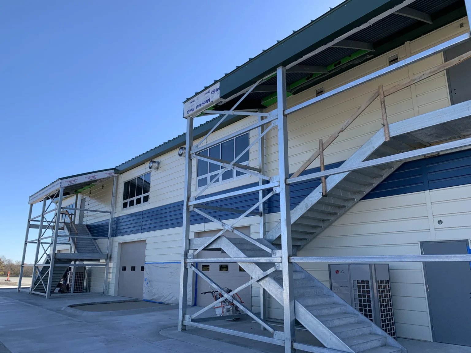 Hedge Hollow Racetrack Exterior Steel Stairs