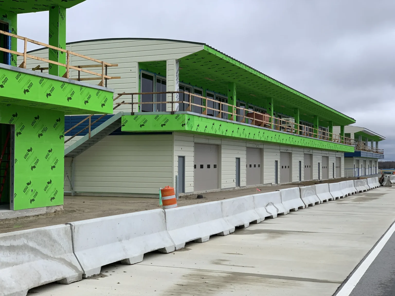 Hedge Hollow Racetrack Railing Progress – View 1