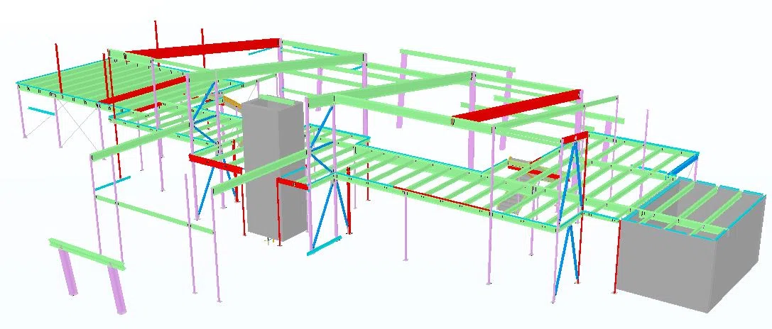 Oklahoma AgCredit Structural Steel BIM Model