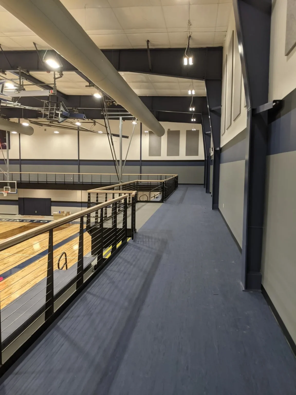 Remington High School Gymnasium Steel Railing – View 3
