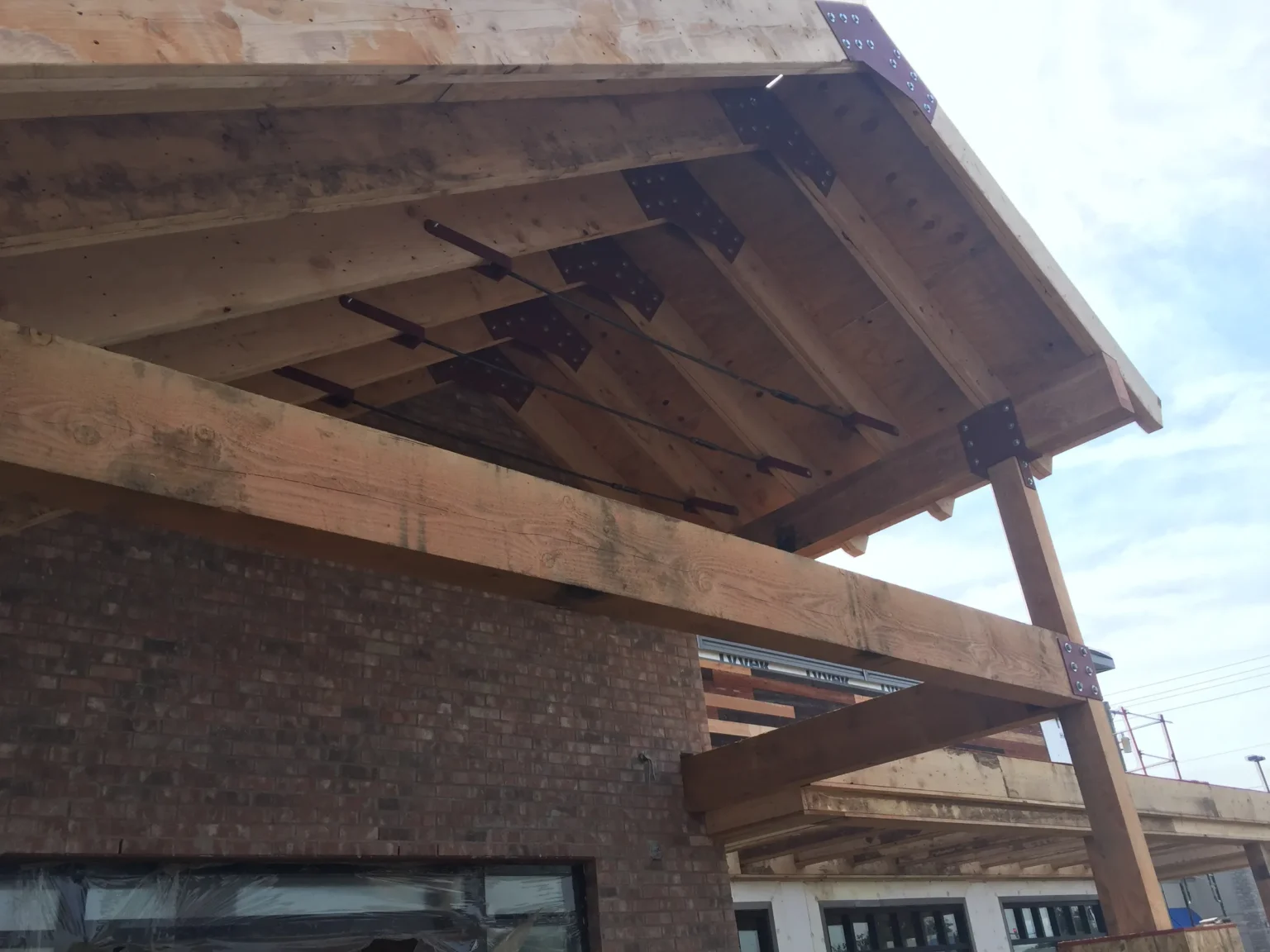 Timber Canopy Concealed Steel Connections – View 2
