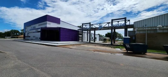 Burlington Gym Exterior Steel Framing