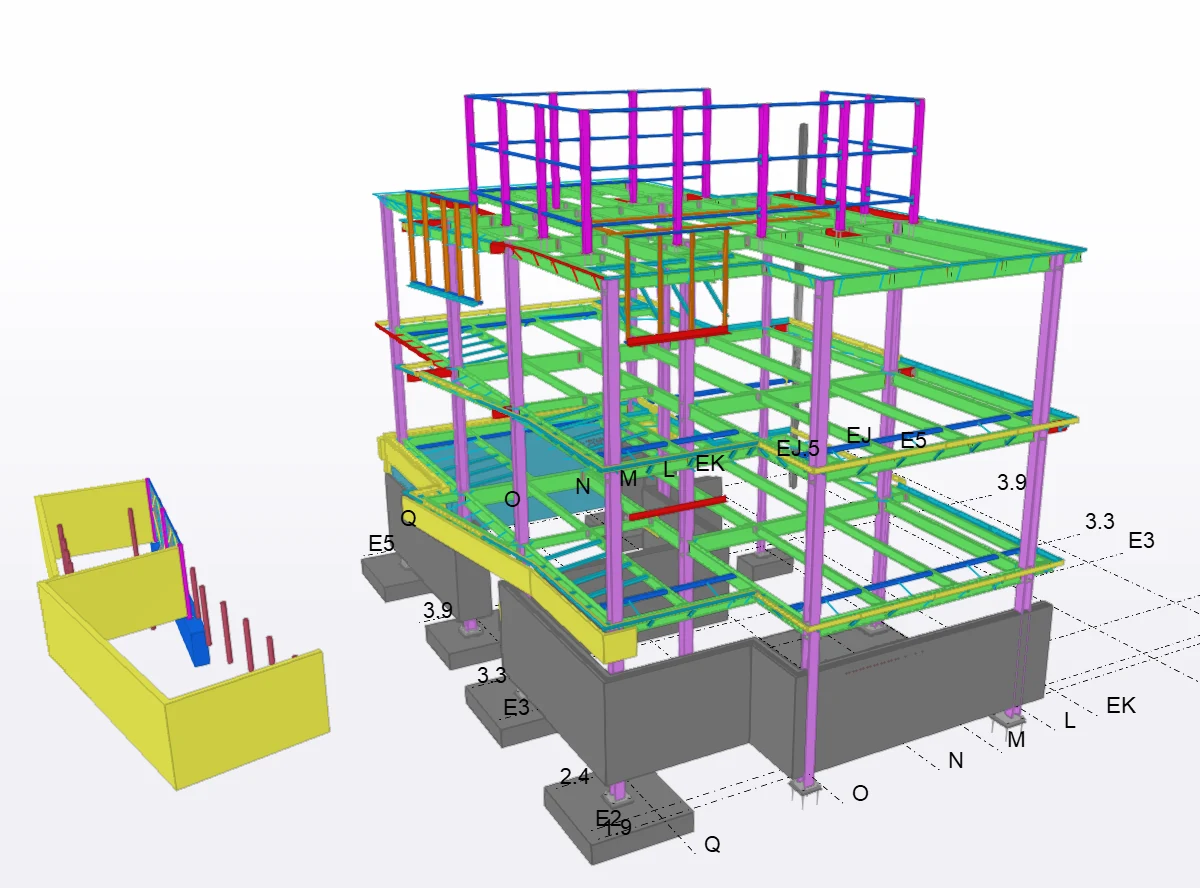 Johnson County Rehab Structural Steel BIM Model