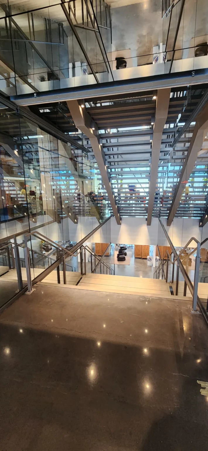 Populous TI Steel Handrail and Stairs